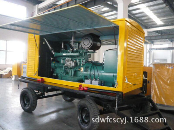 360KW 移动拖车柴油发电机组